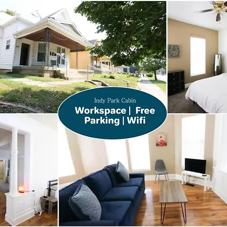 Downtown Indy 1Br Workspace & Free Parking